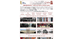 Desktop Screenshot of cain.ulst.ac.uk